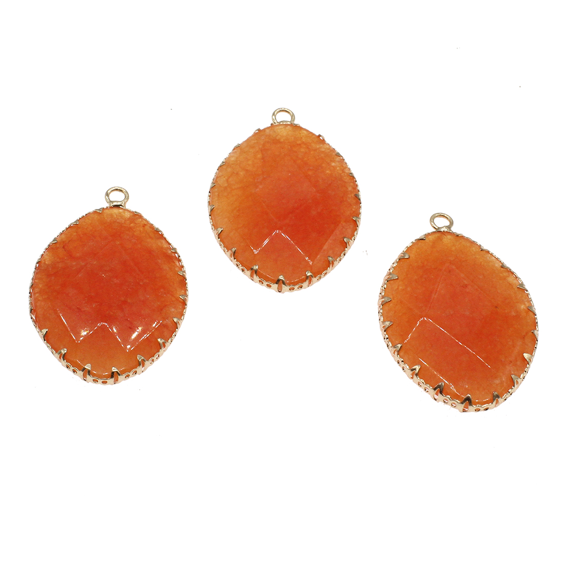 3 reddish orange jade