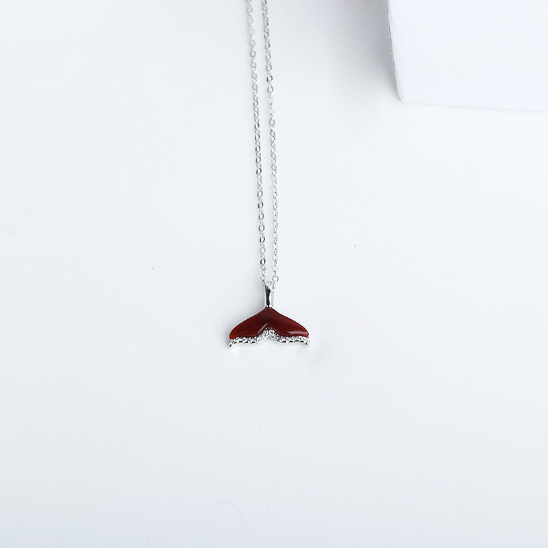 Red Agate real platinum plated