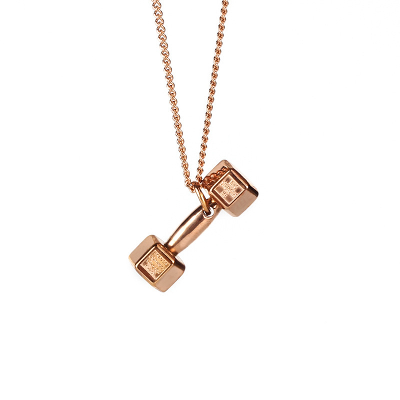 6 rose gold color plated