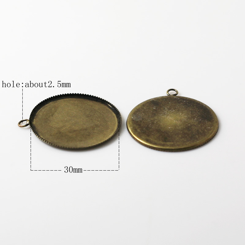 F antique bronze 30MM plated