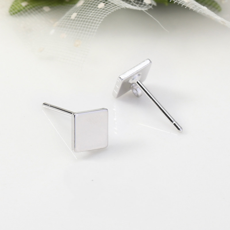 real platinum plated 6X6MM