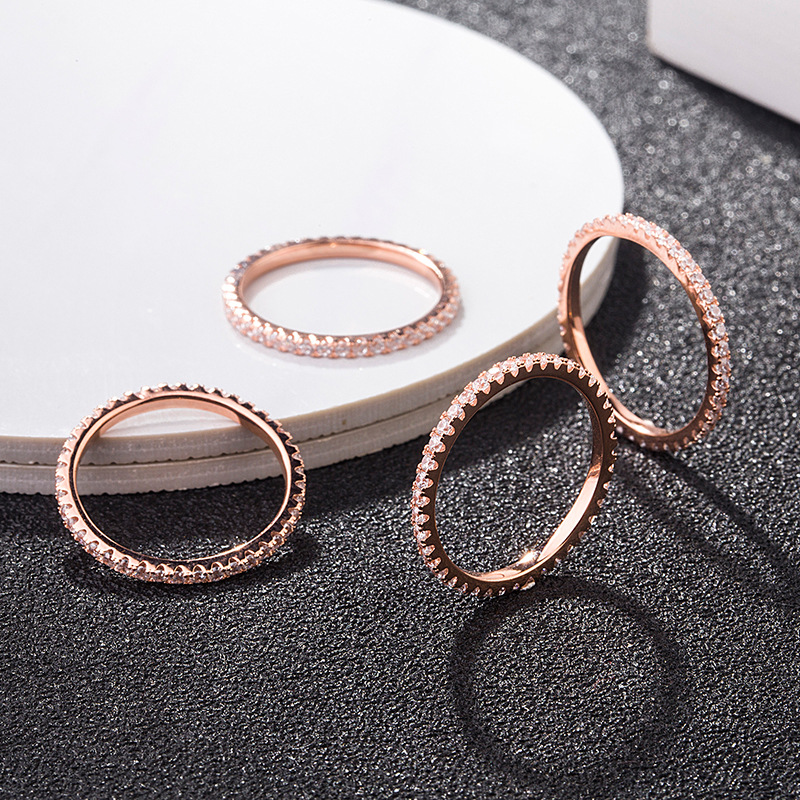 rose gold color plated7#