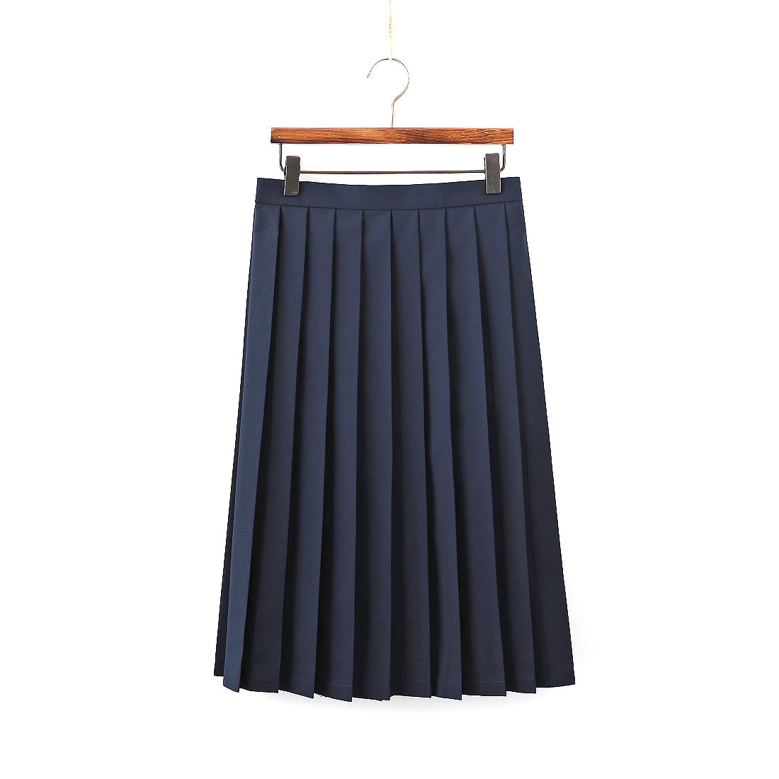 Navy blue, medium length skirt (65cm)
