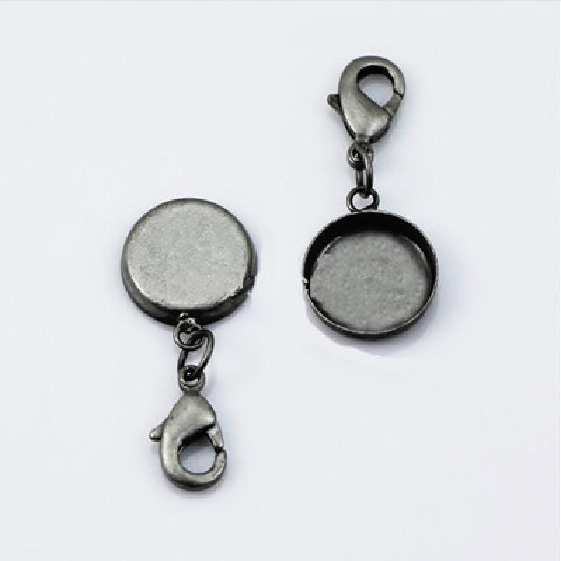 antique silver color plated-16mm
