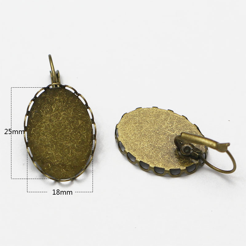 antique bronze plated25x18mm 30162