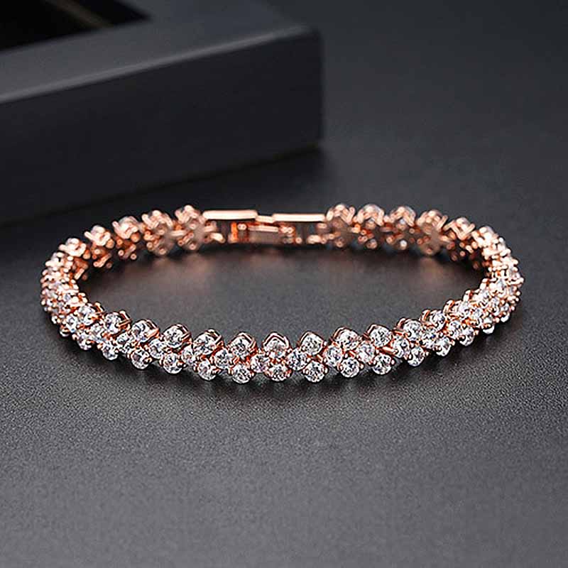 rose gold color plated 17cm