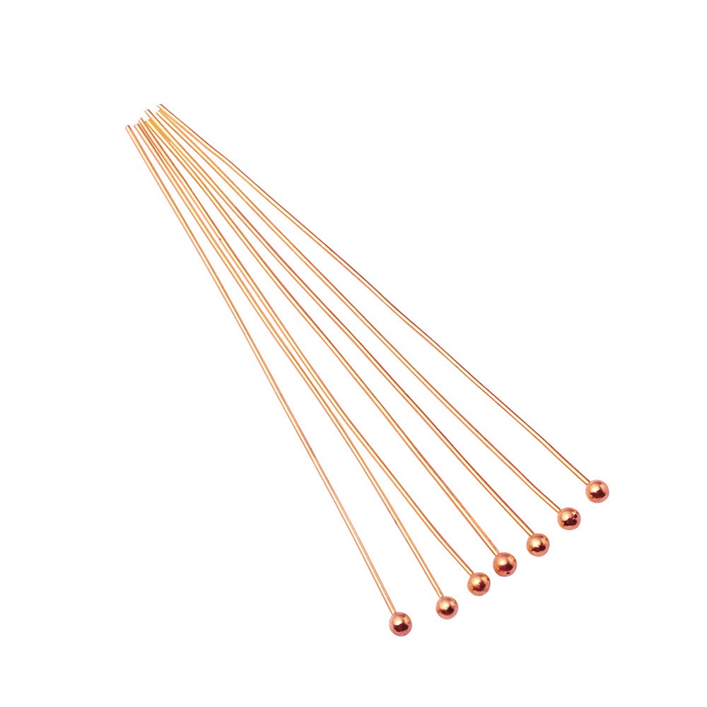 rose gold color plated 0.6x25mm