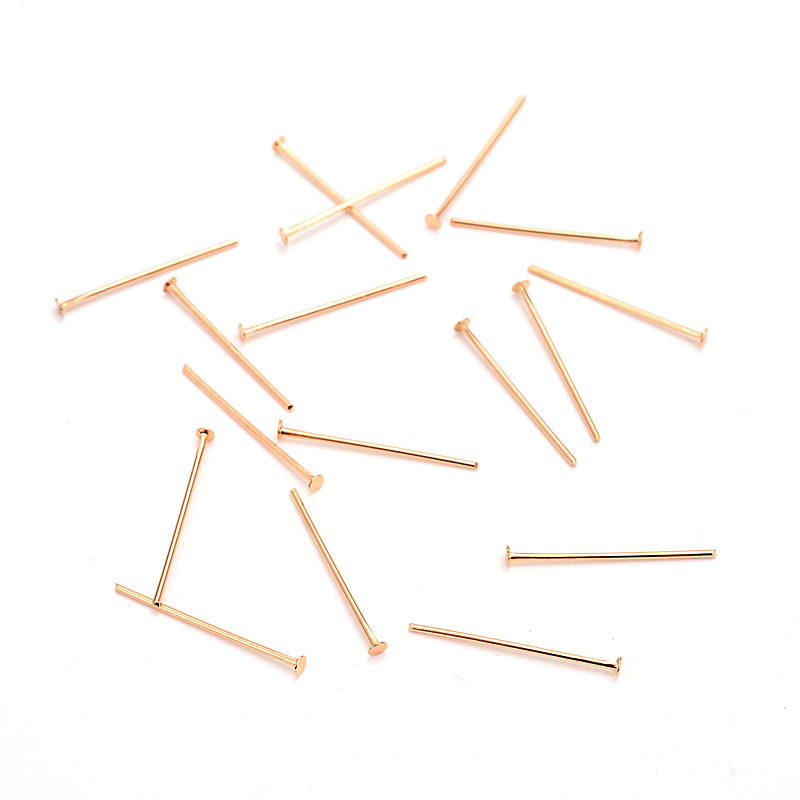 rose gold color plated 0.6x20mm
