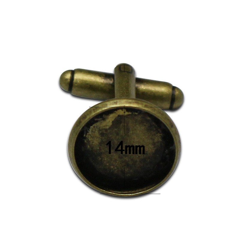 14x2mm antique bronze plated