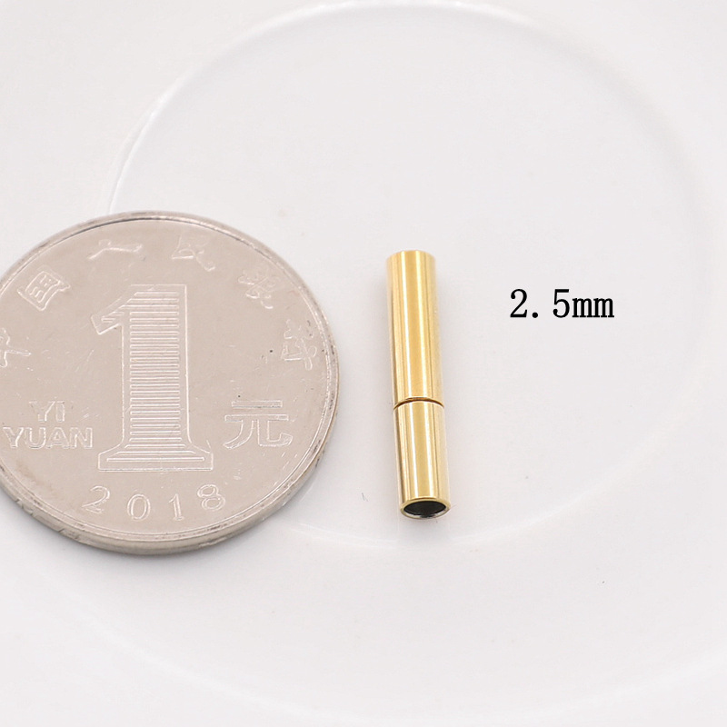 gold color plated 2.5mm inner hole