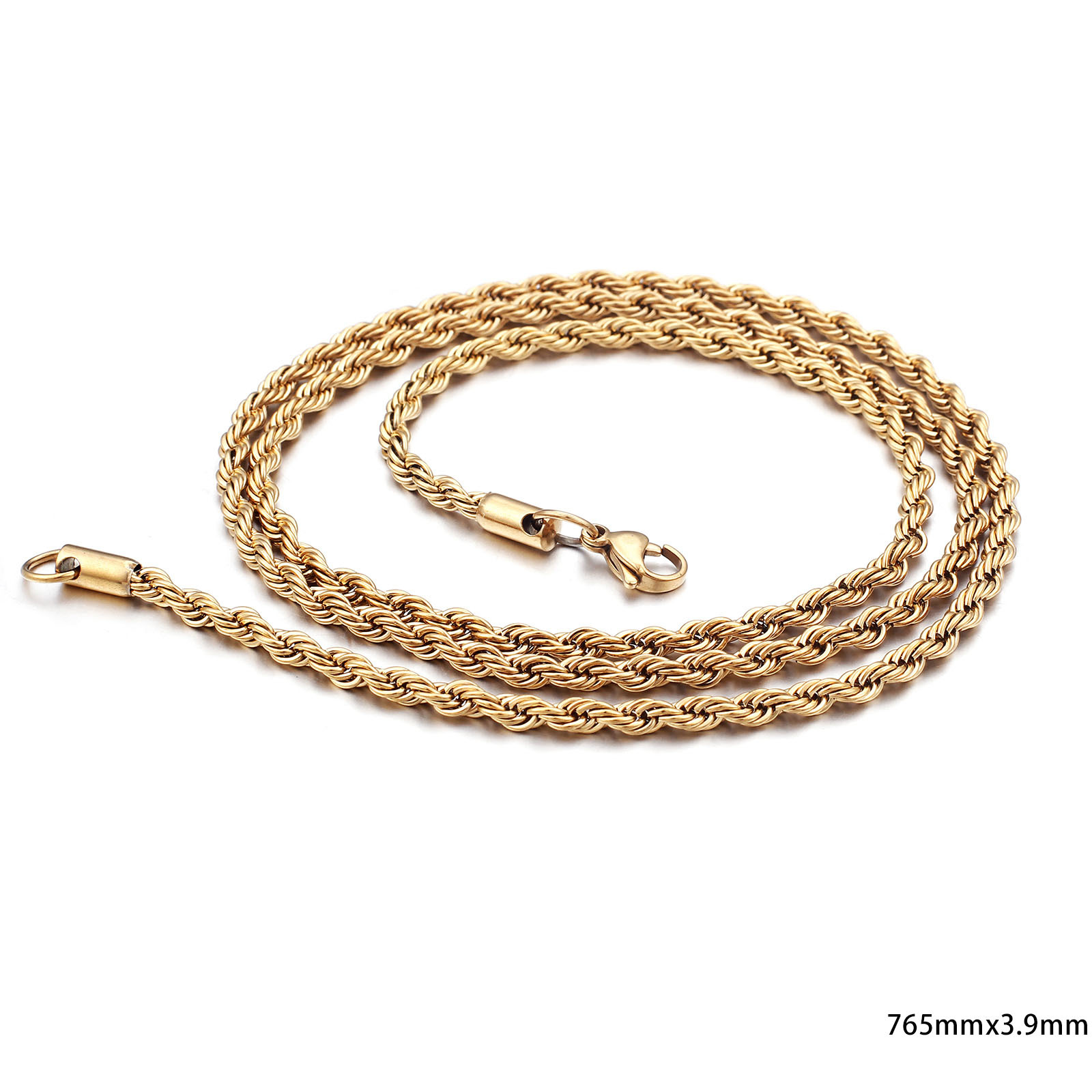gold color plated , 3.9mm , Length:765mm
