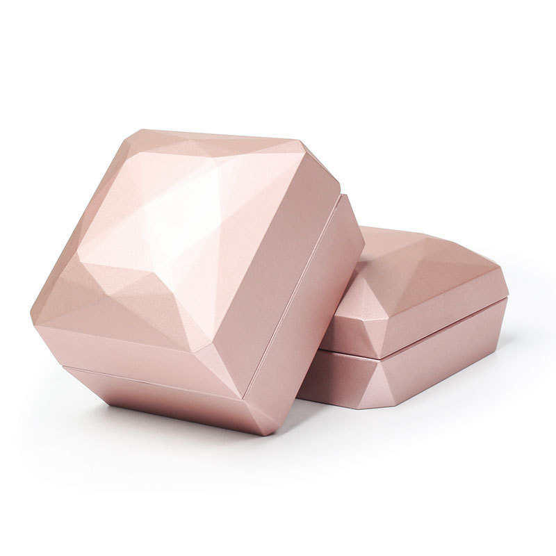 ring box rose gold color