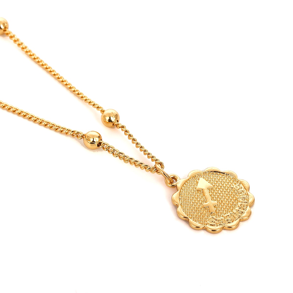 gold color plated Sagittarius
