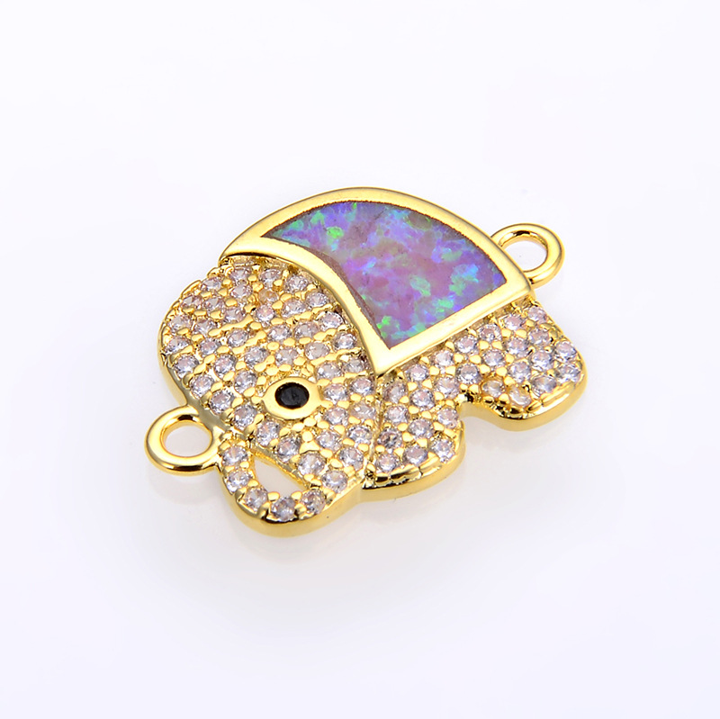 7:gold color plated with Pink Opal