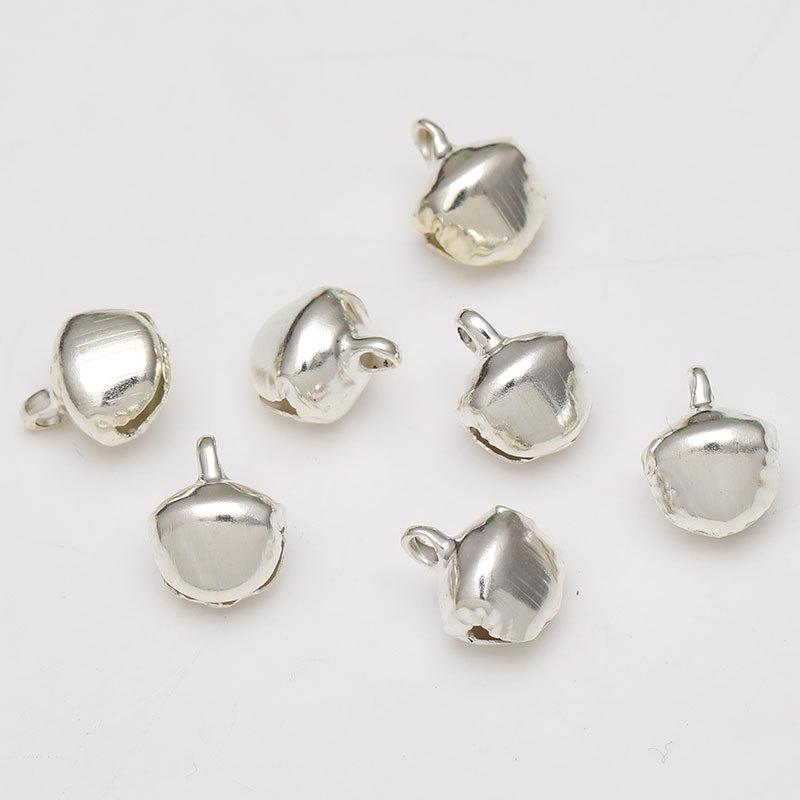 8mm about 500pcs silver color plated