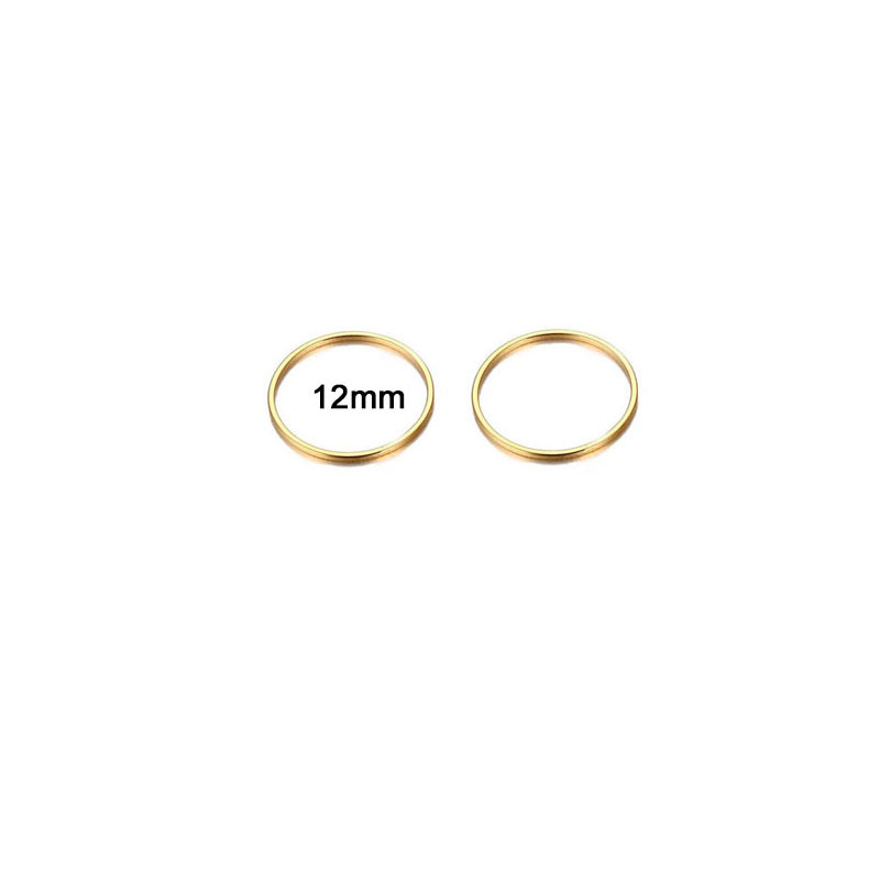 gold color plated 12mm