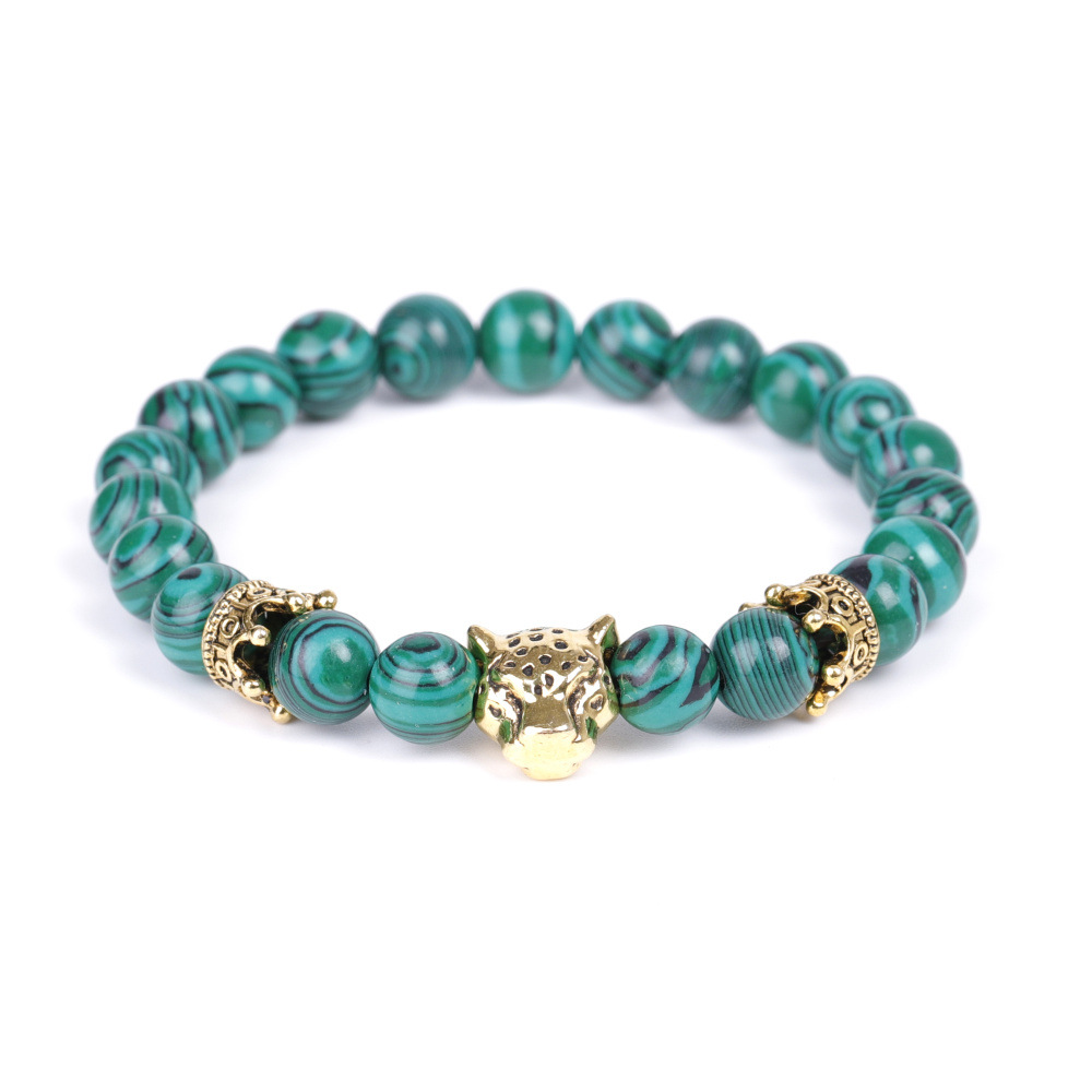 Malachite and leopard and crown