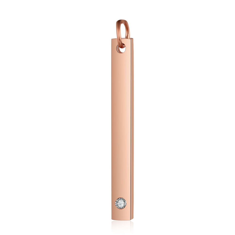 rose gold color plated,3mm