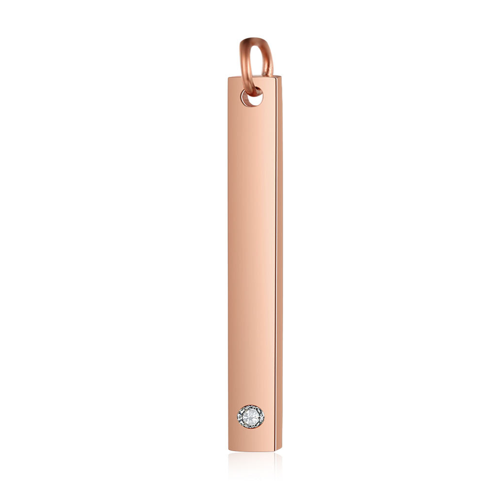 5:rose gold color plated,3.7mm