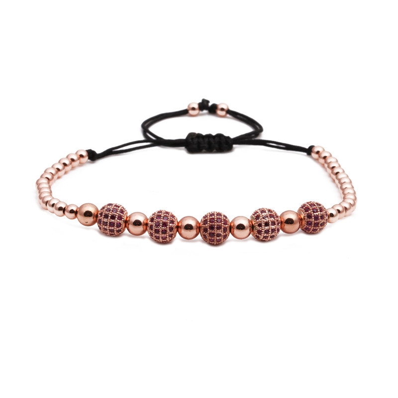 real rose gold plated with rose CZ verdadero oro rosa plateado con rosa CZ