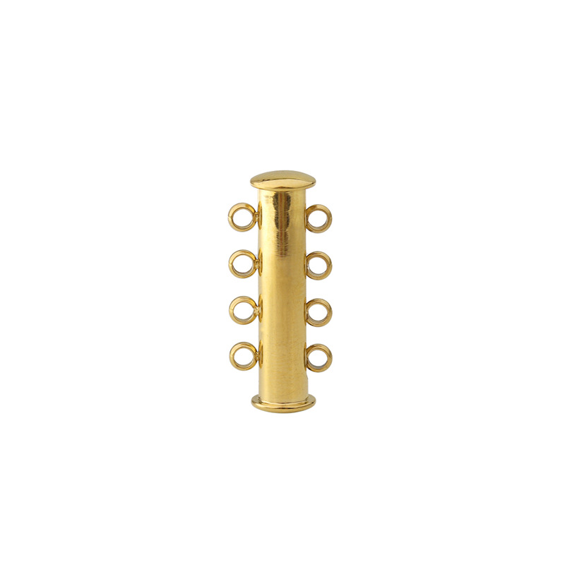 Gold 4 holes, magnetic buckle length 2.5cm
