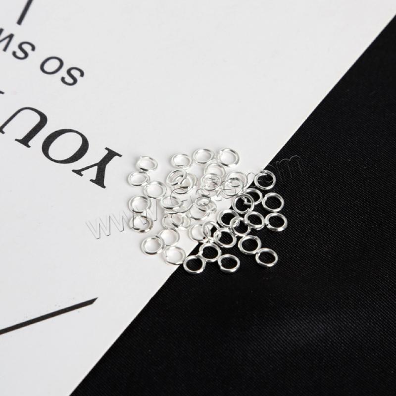 4MM 500pcs/bag silver color plated