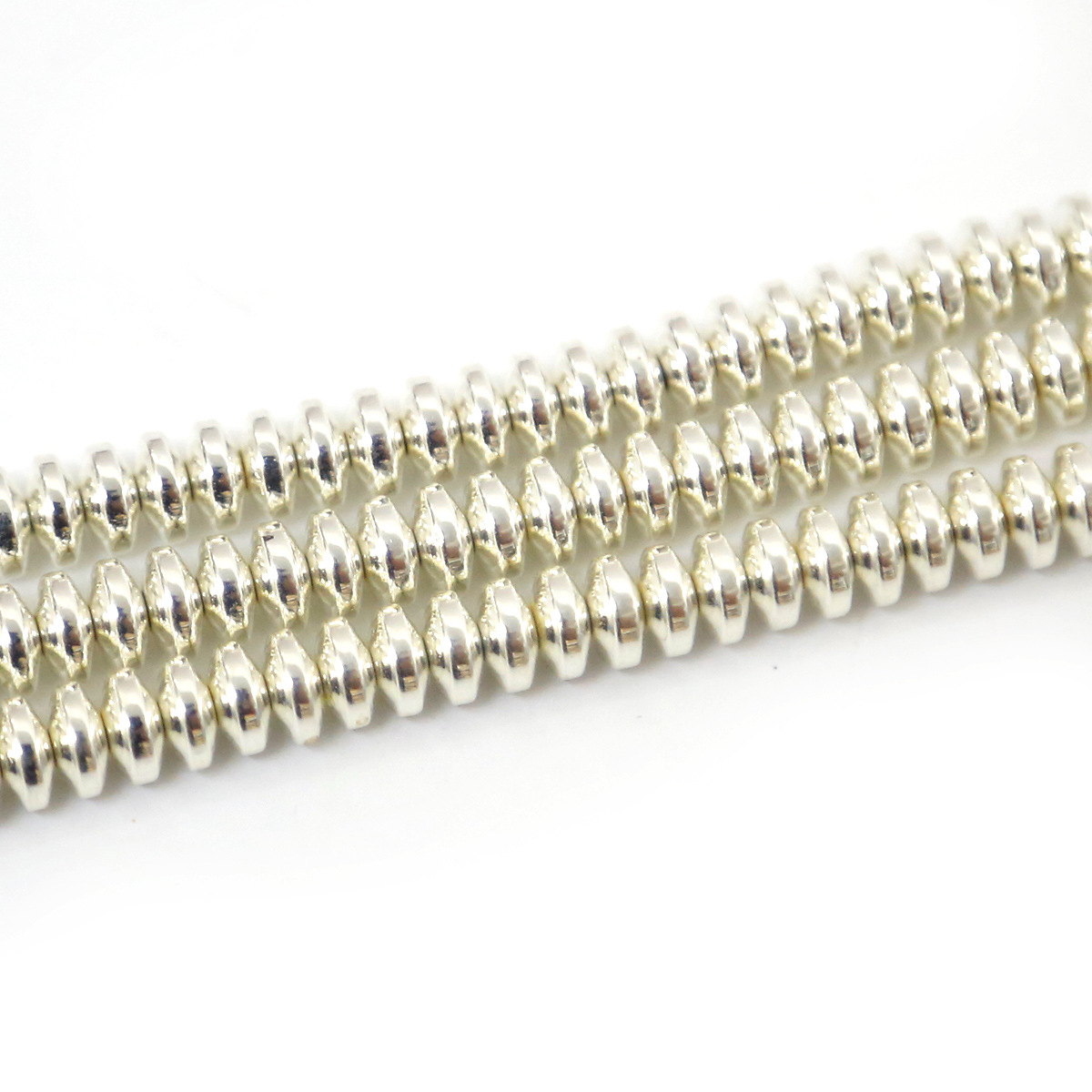 6*3mm approximately 135pcs/bag silver color plated
