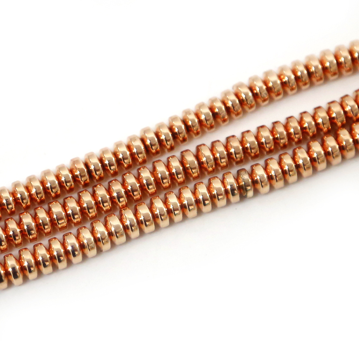 4*2mm approximately 200pcs/bag rose gold color plated