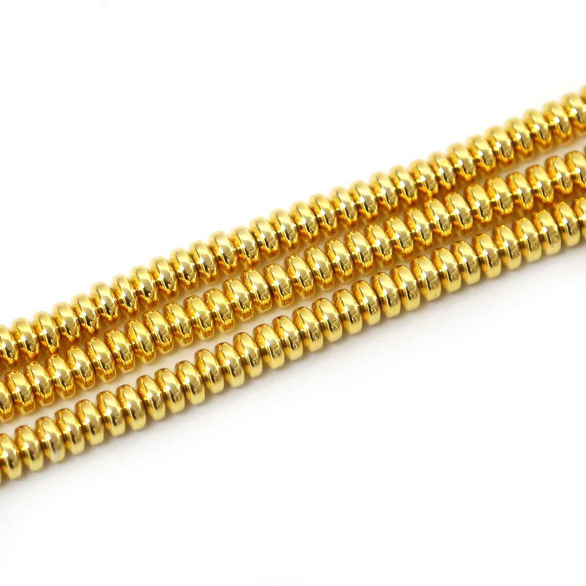 4*2mm approximately 200pcs/bag gold color plated