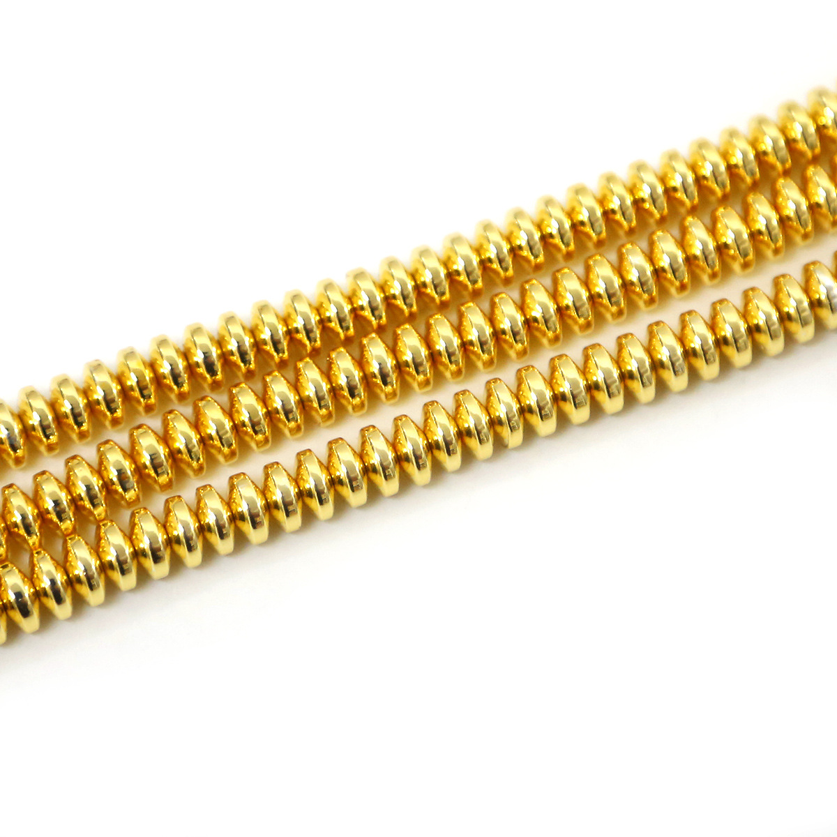 6*3mm approximately 135pcs/bag gold color plated