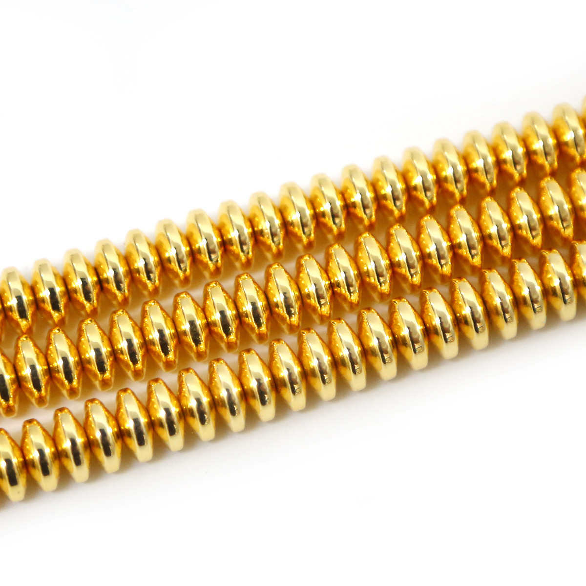 8*3mm approximately 110pcs/bag gold color plated