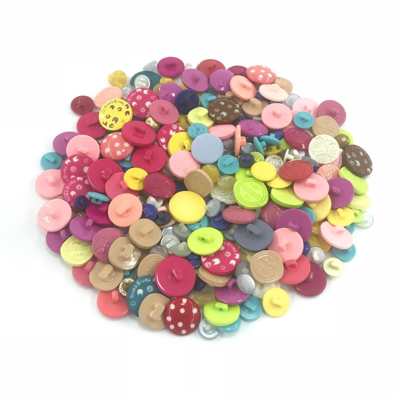 multi-colored mushroom button