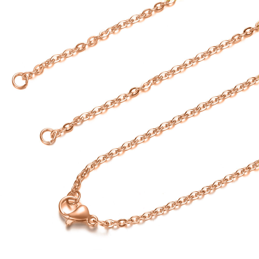 9:rose gold color plated,40cm