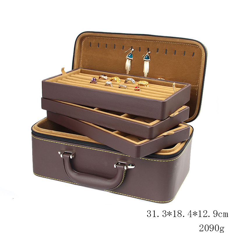 1:Brown jewelry box