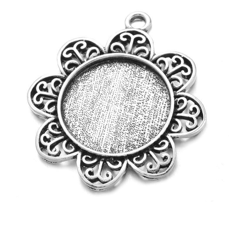 2:antique color silver plated