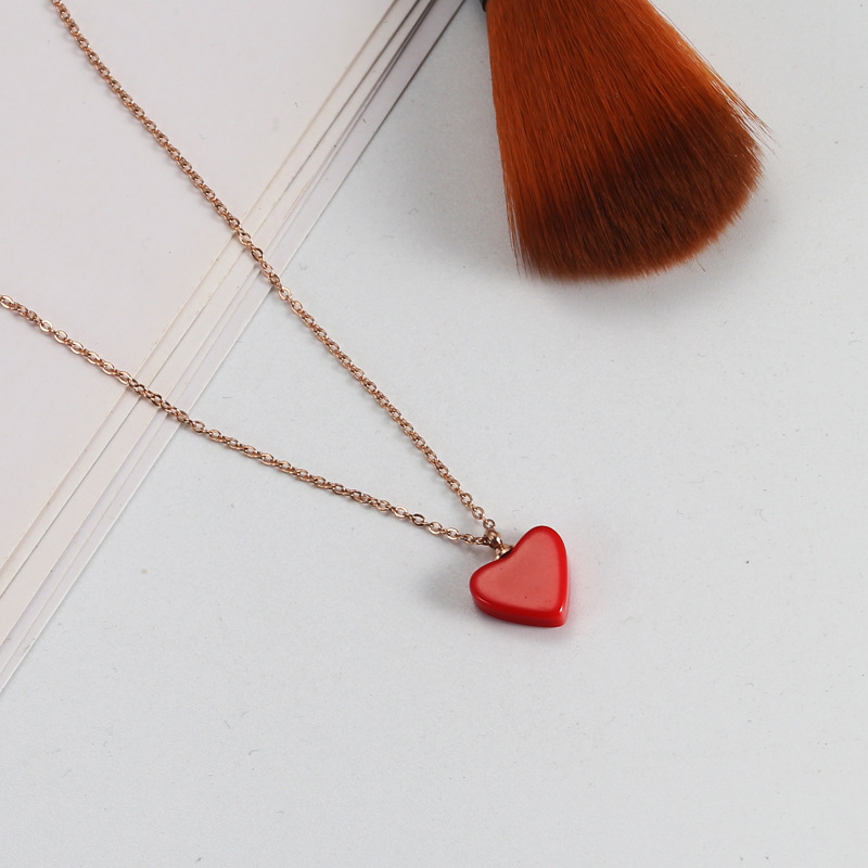 Little Red Heart Necklace