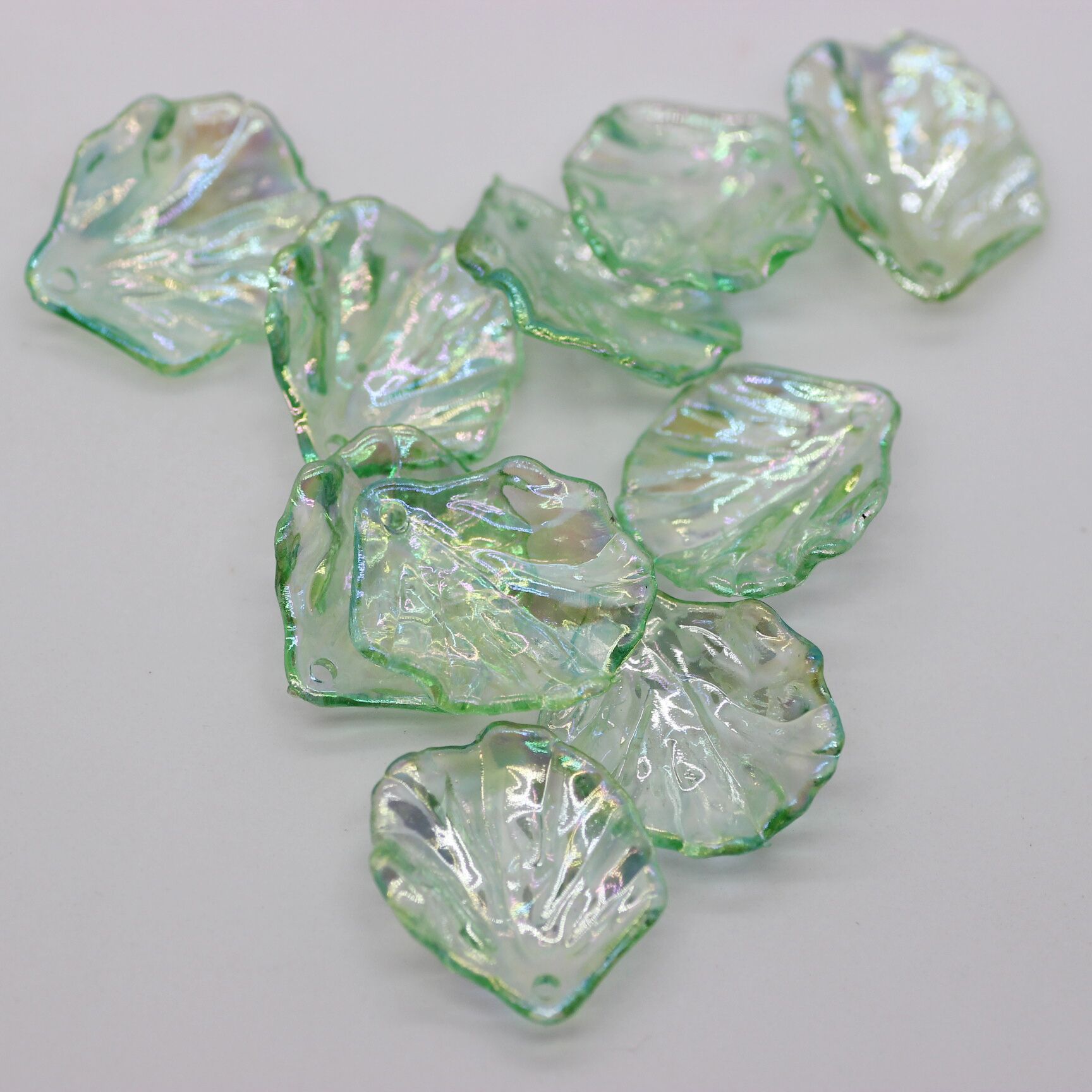 Small 15 x 17 mm clear green