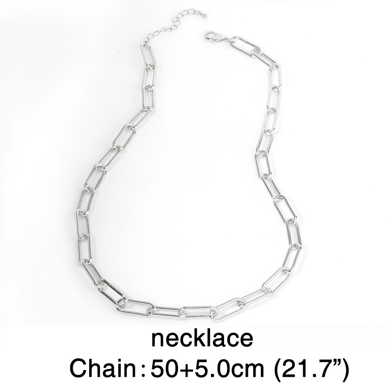 silver necklace 50CM