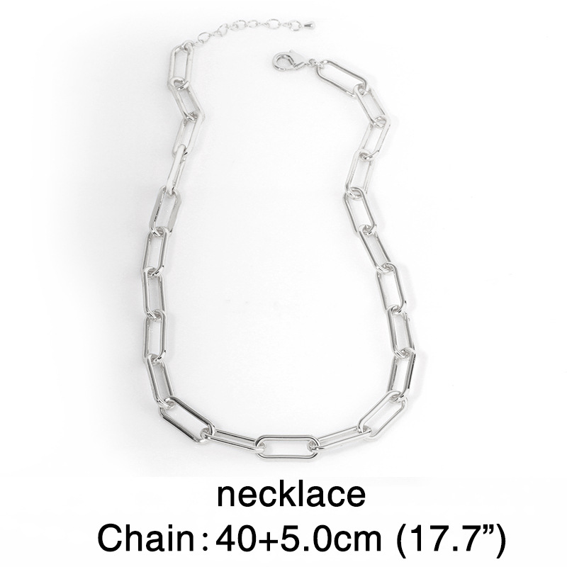 silver necklace 40CM