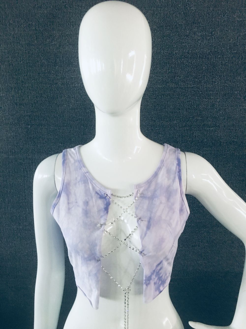 Purple tie-dye(With drill chain)