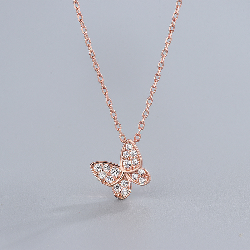 1 rose gold color plated