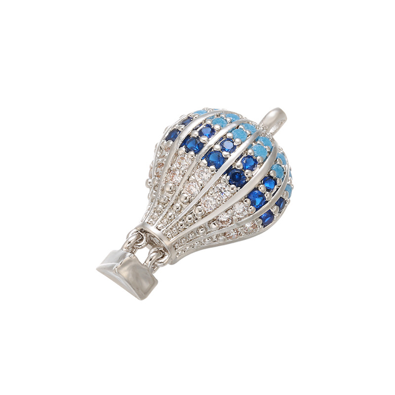 platinum color plated with blue rhinestone platinum color plated with blue rhinestone