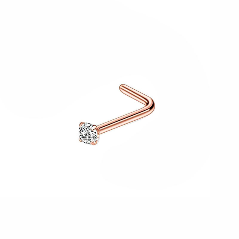 5 rose gold color plated