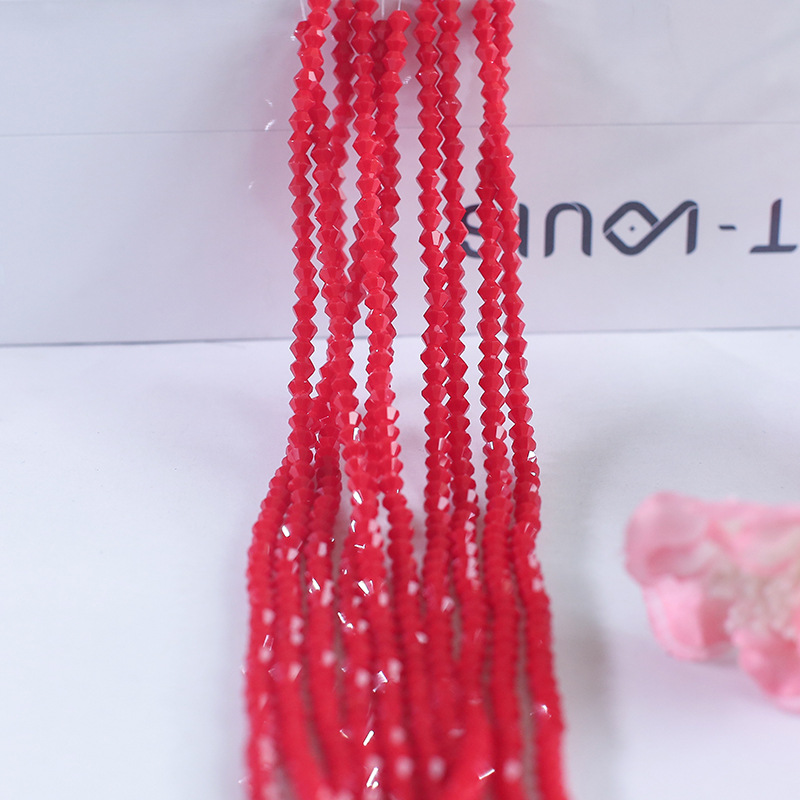red 4MM About 105pcs/20strand
