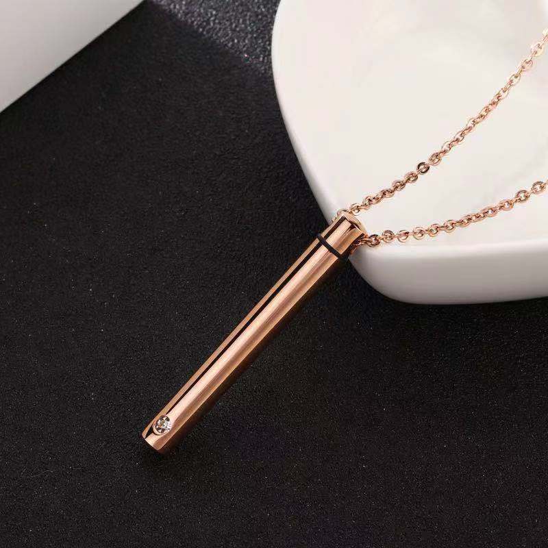 Rose gold with chain