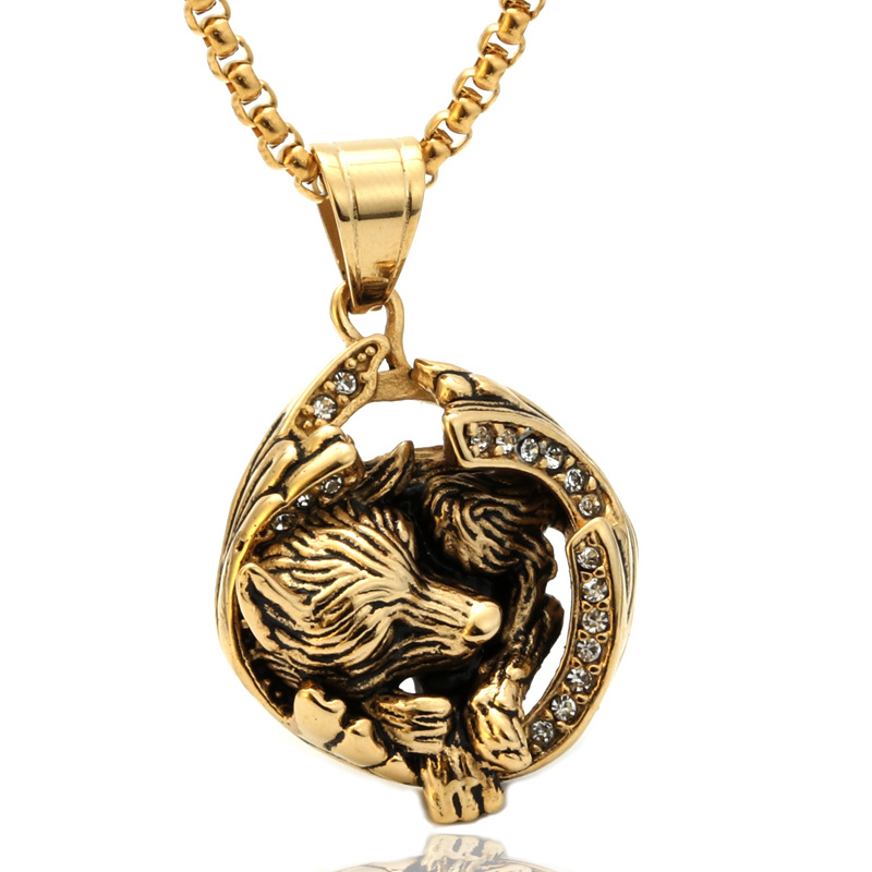 Golden pendant (without chain