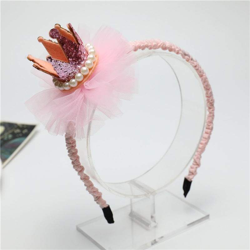 4:Pink Crown Headband