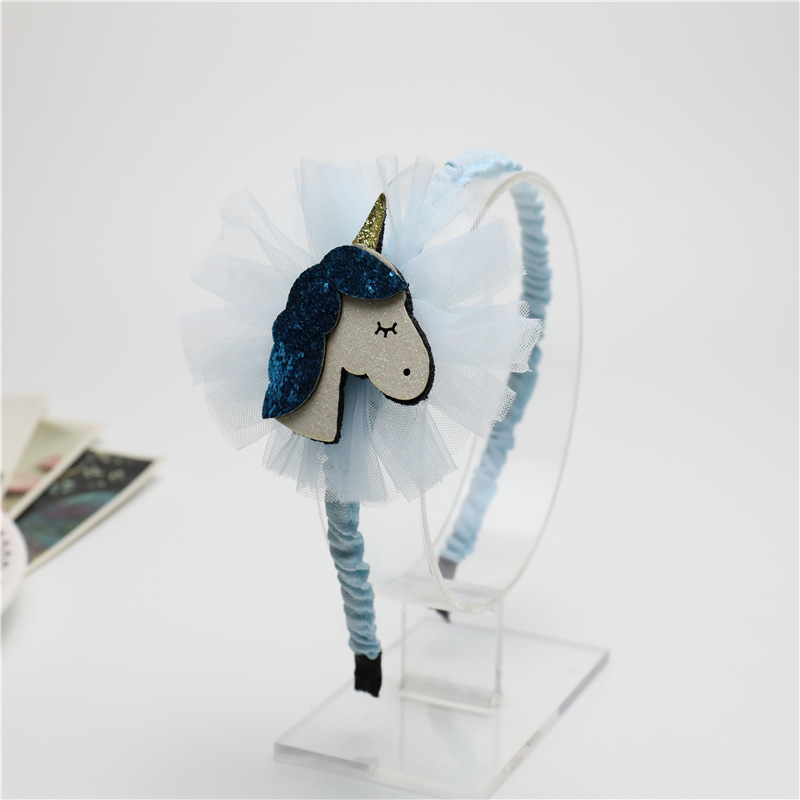Blue Unicorn Headband