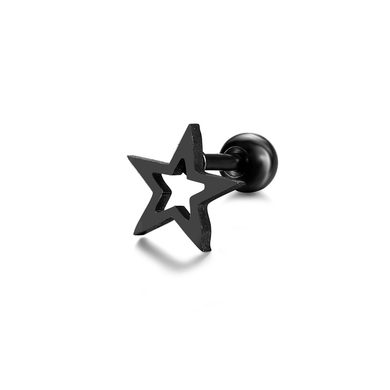 Black five-pointed star