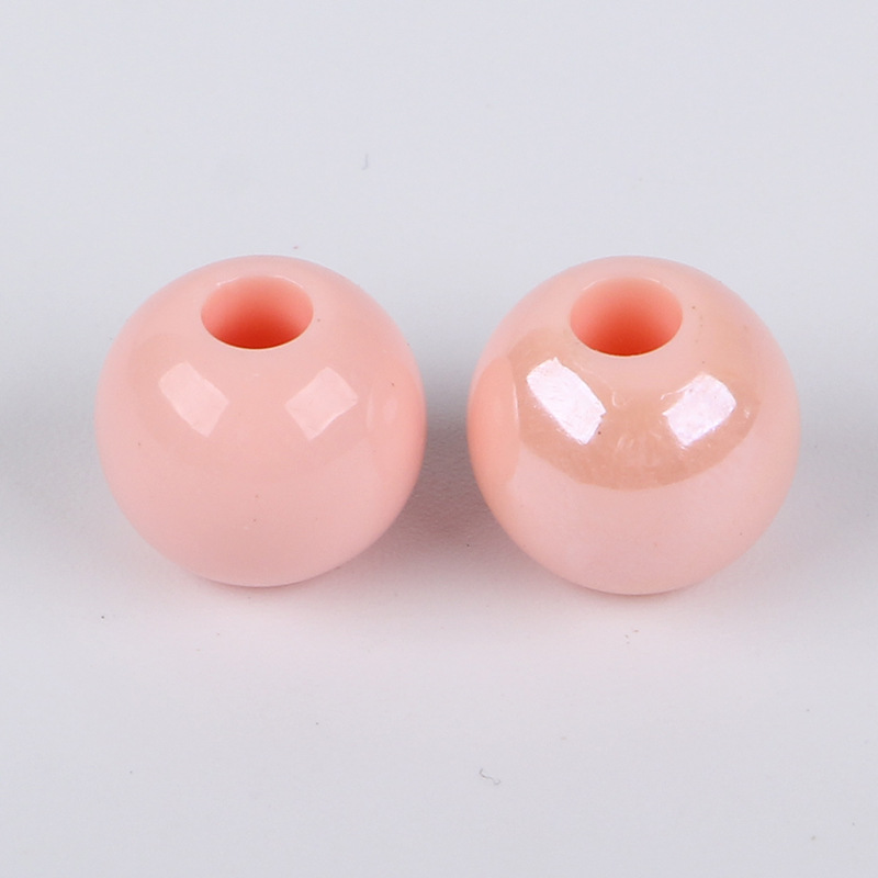 Korean powder solid color round beads